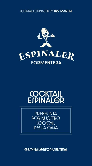 Portada de la carta de Cócteles